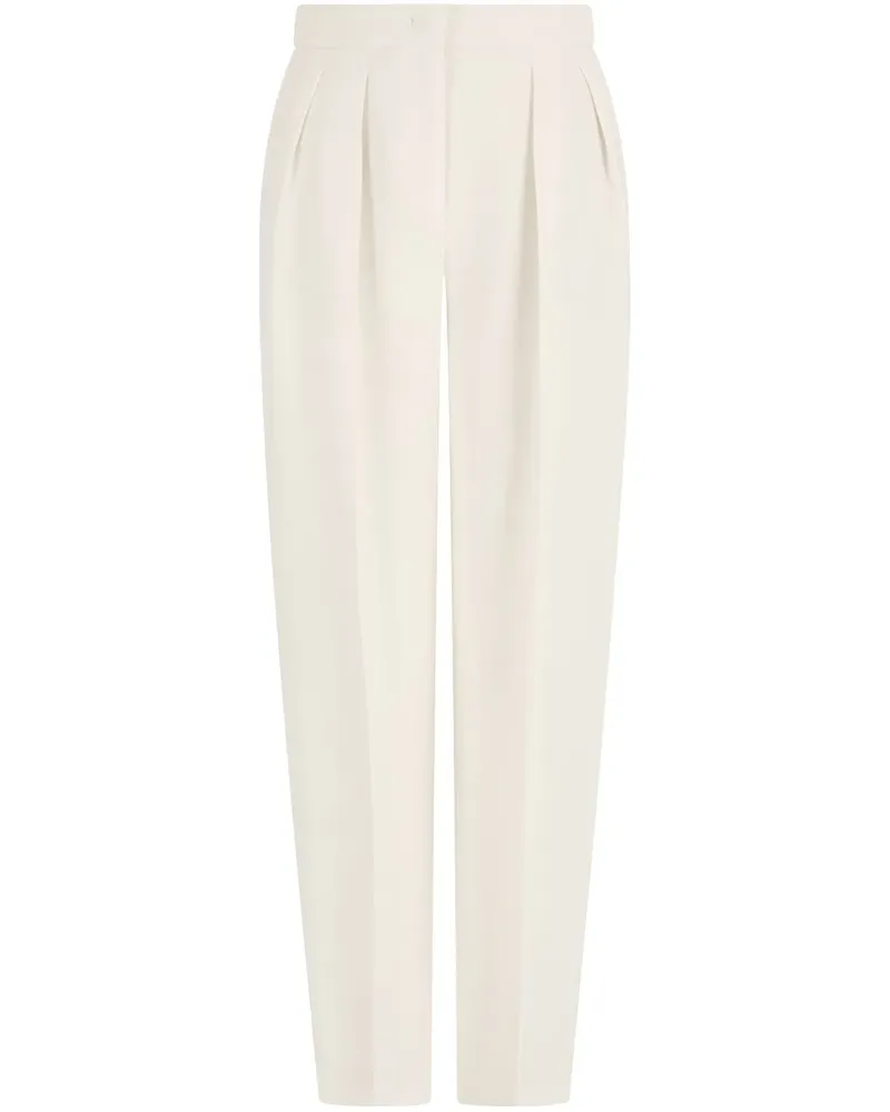 Giorgio Armani Hose mit Faltendetail - Weiß Weiß