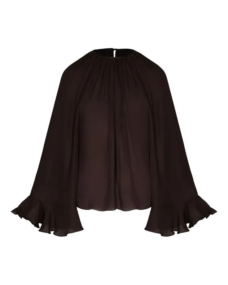 Johanna Ortiz ruffled-sleeve blouse - Rot Rot