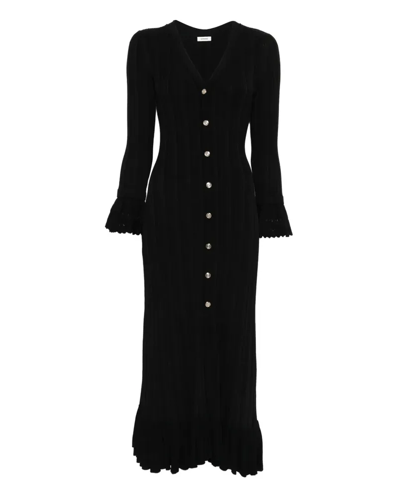 Sandro Robe Midikleid - Schwarz Schwarz