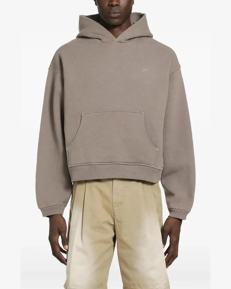 ERL heathered hoodie - Braun Braun