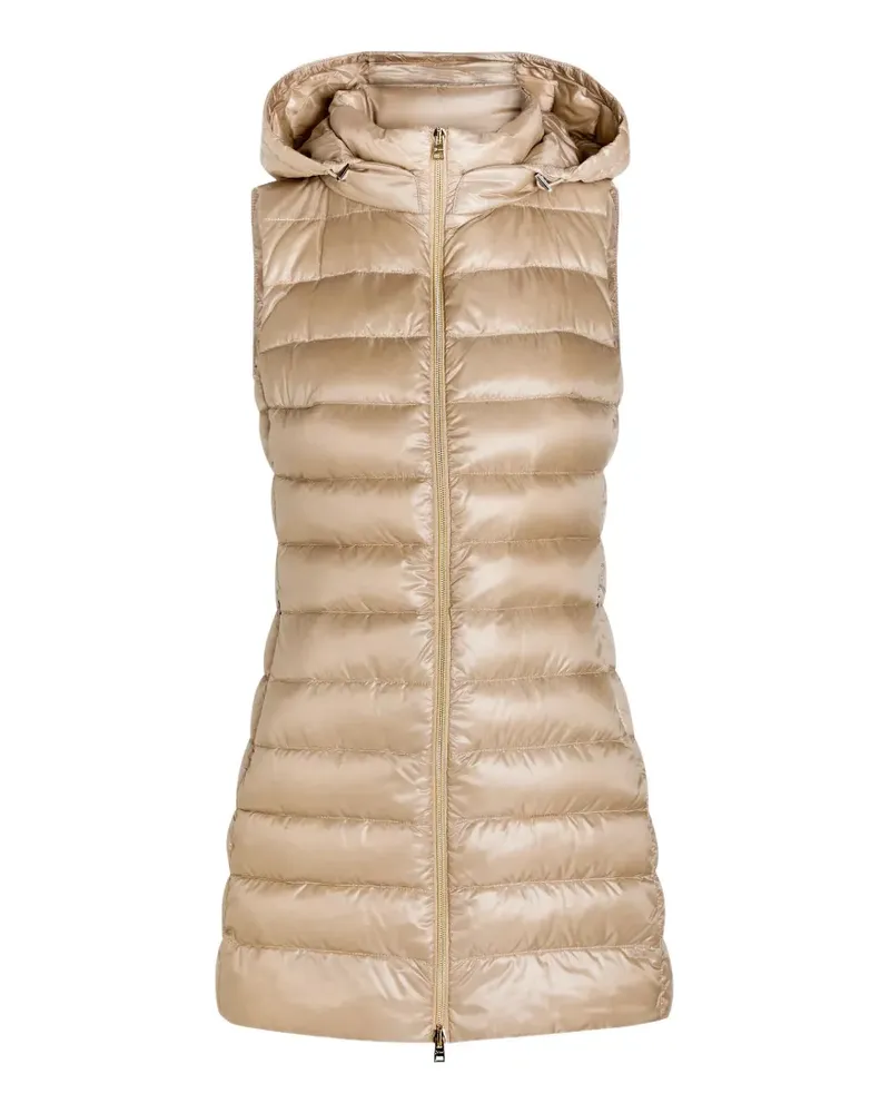 Herno Ultralight hooded waistcoat - Nude Nude