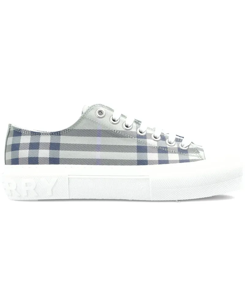 Burberry checked sneakers - Grau Grau