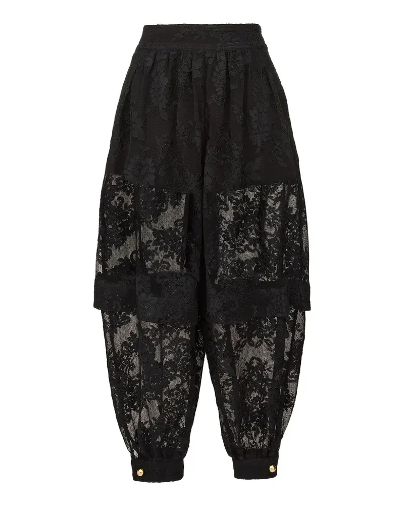 Zimmermann Luna guipure-lace harem pants - Schwarz Schwarz