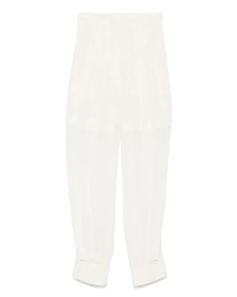 Philosophy Di Lorenzo Serafini Tapered-Hose aus Voile - Nude Nude