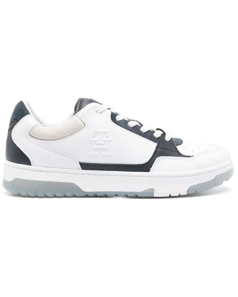 Tommy Hilfiger Sneakers mit TH-Prägung - Weiß Weiß
