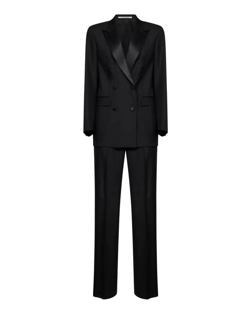 Tagliatore double-breasted virgin wool suit - Schwarz Schwarz