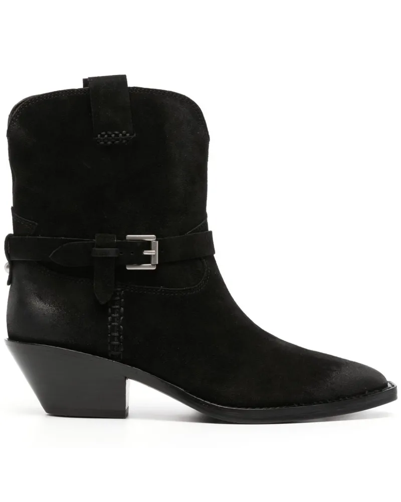 ash Stiefel mit spitzer Kappe 55mm - Schwarz Schwarz