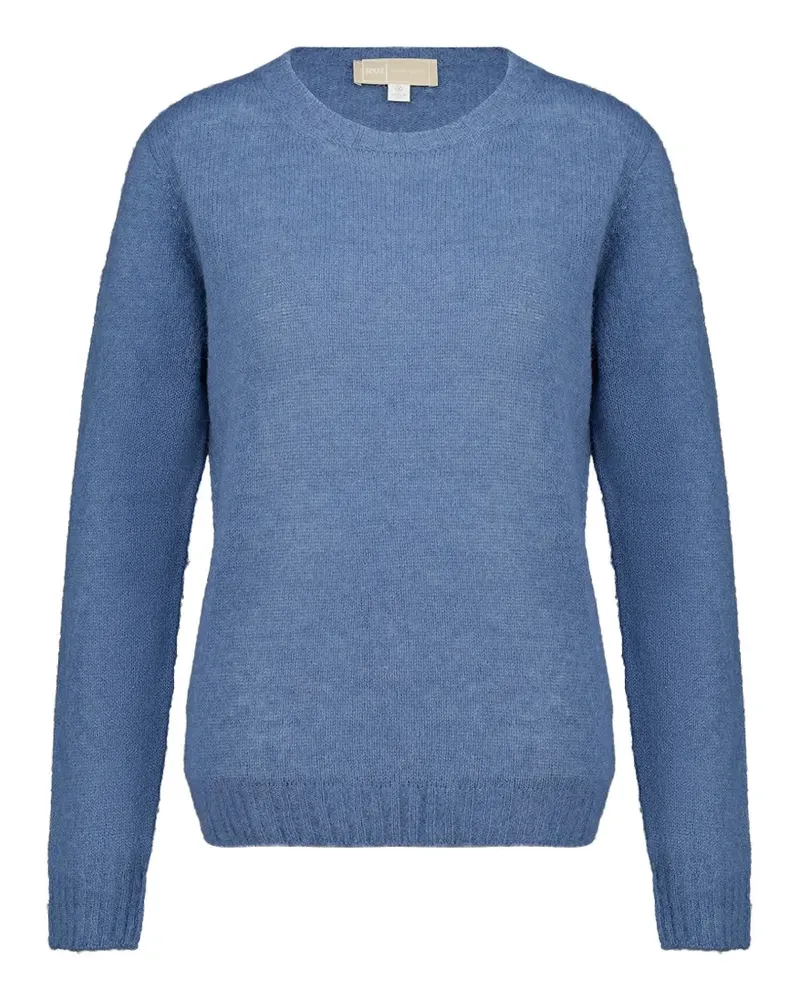 120% Lino Pullover mit Rundhalsausschnitt - Blau Blau
