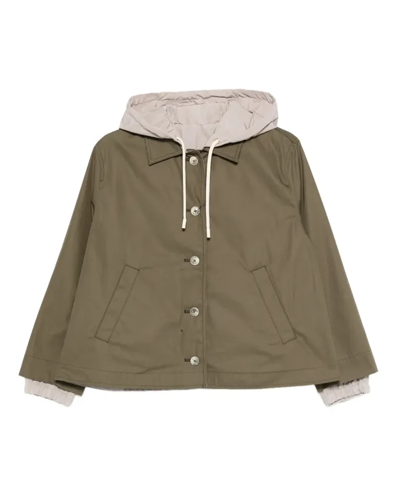 Herno hooded buttoned jacket - Grün Grün