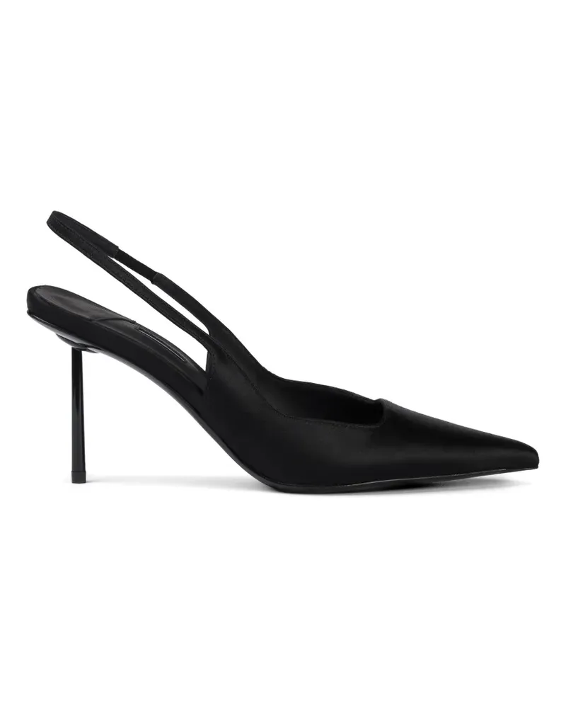 Le Silla Amelia Pumps aus Seidensatin - Schwarz Schwarz