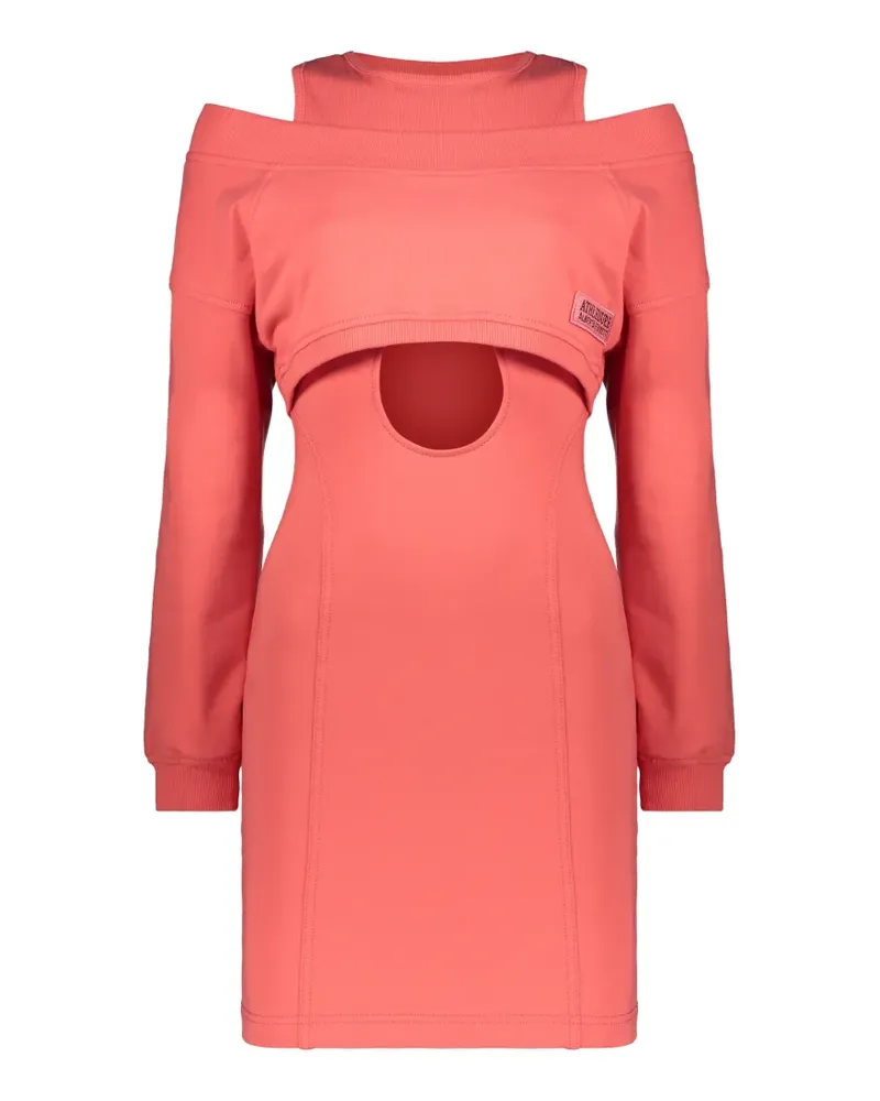 Alberta Ferretti Minikleid im Layering-Look - Orange Orange