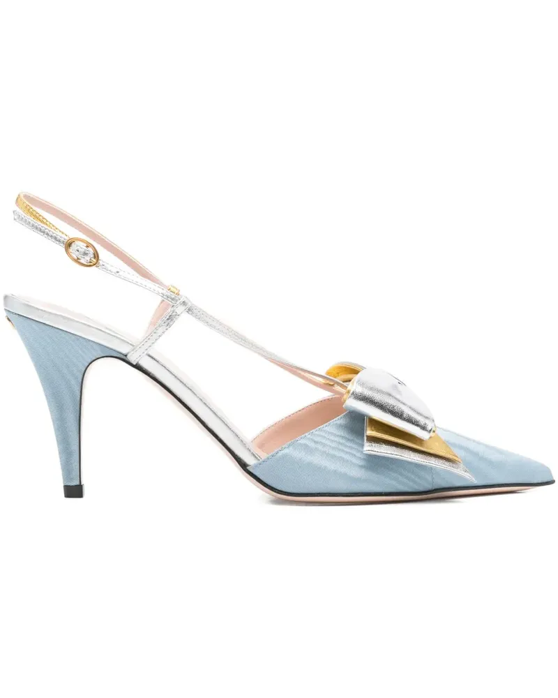 Valentino Garavani Slingback-Pumps mit Schleife 90mm - Blau Blau
