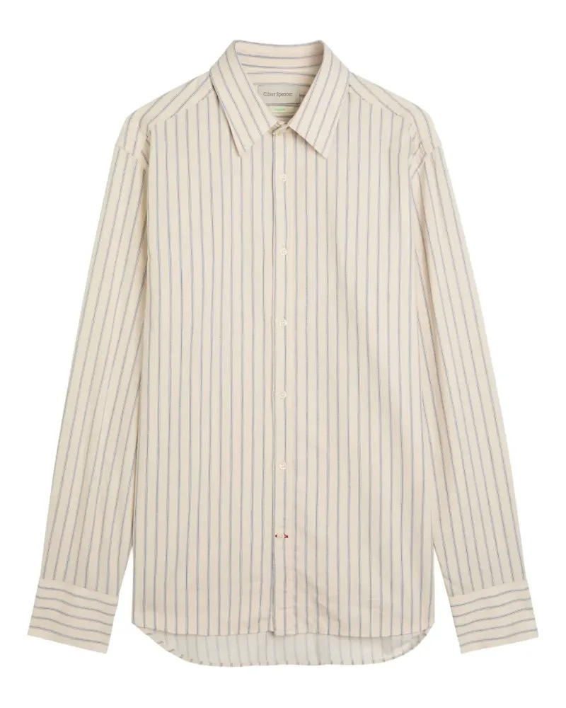 Oliver Spencer striped shirt - Nude Nude