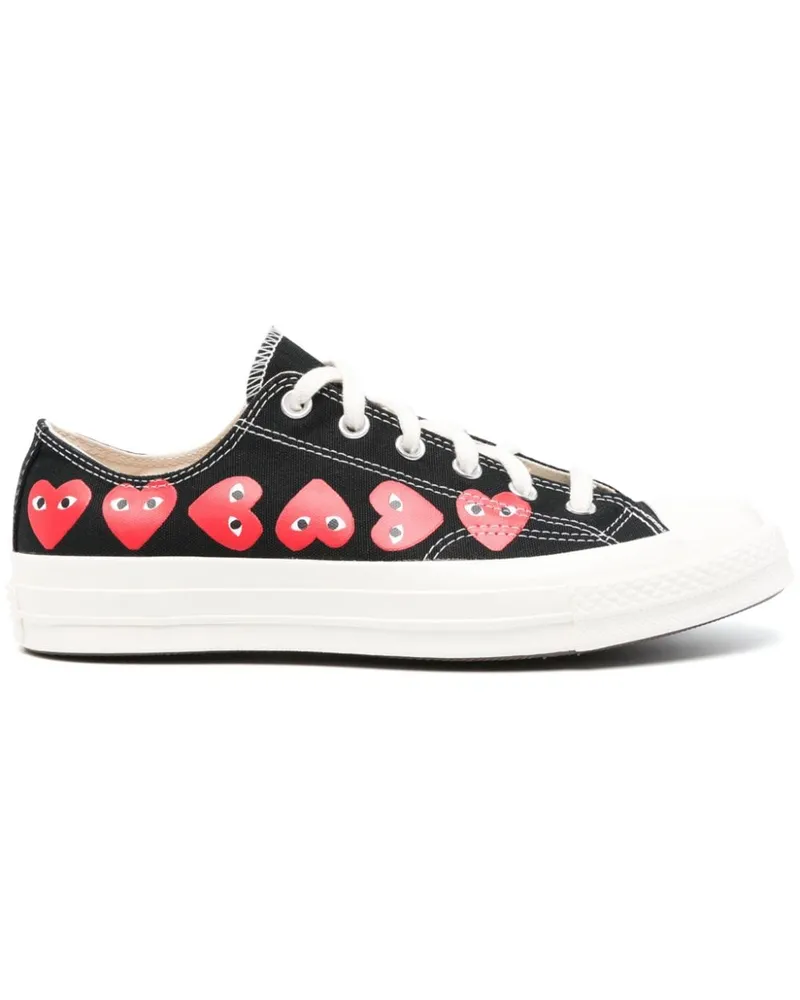 Comme des Garçons Chuck 70 Multi Heart Sneakers - Schwarz Schwarz