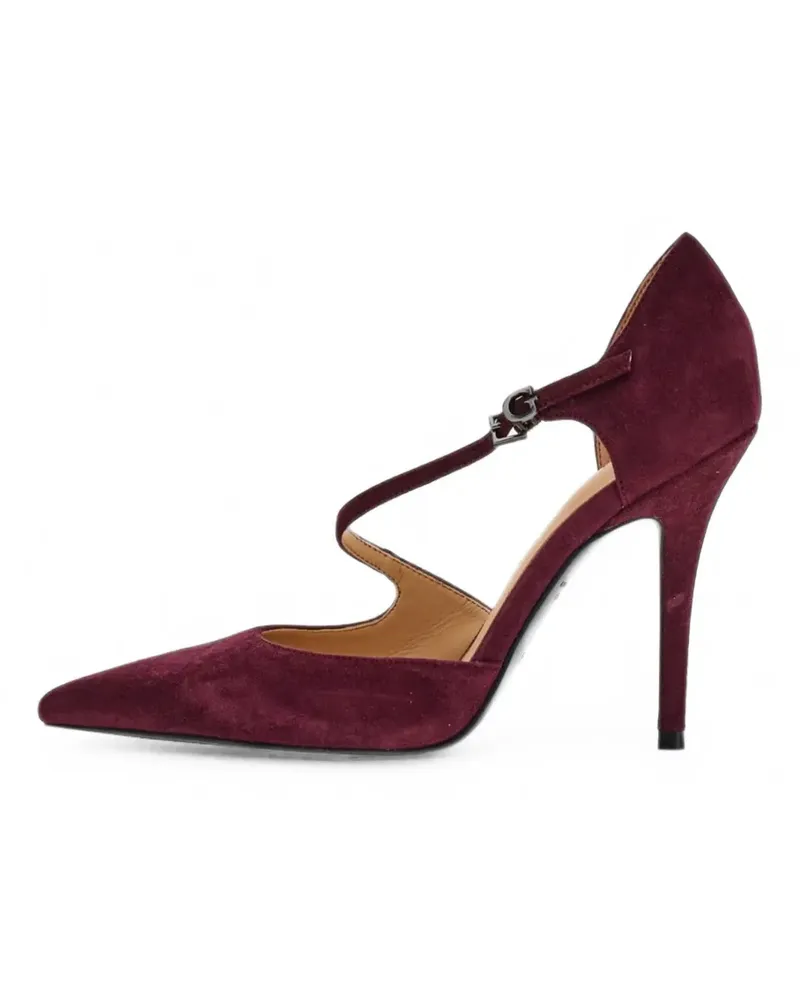 Guess pointed-toe suede pumps - Rot Rot