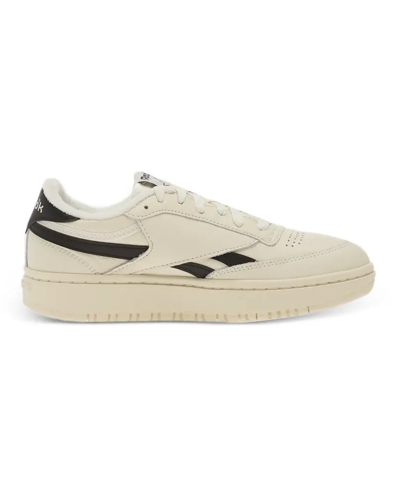 Reebok Club C Double Revenge logo-patch sneakers - Nude Nude