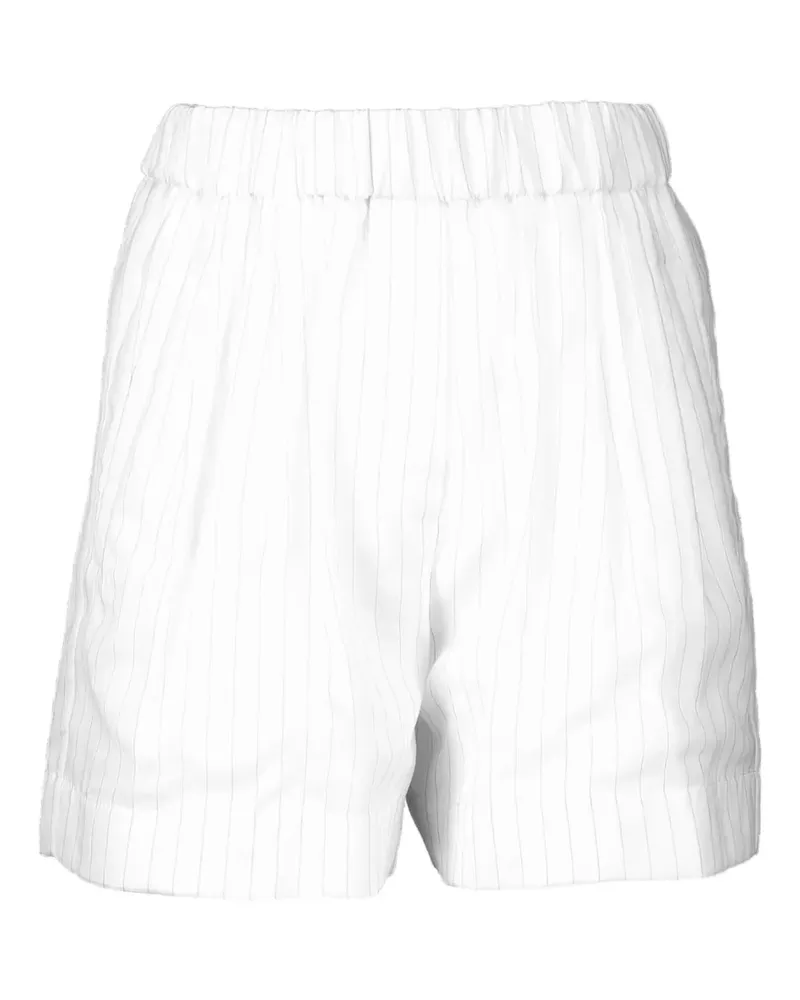 Brunello Cucinelli Gestreifte Bermudas - Weiß Weiß
