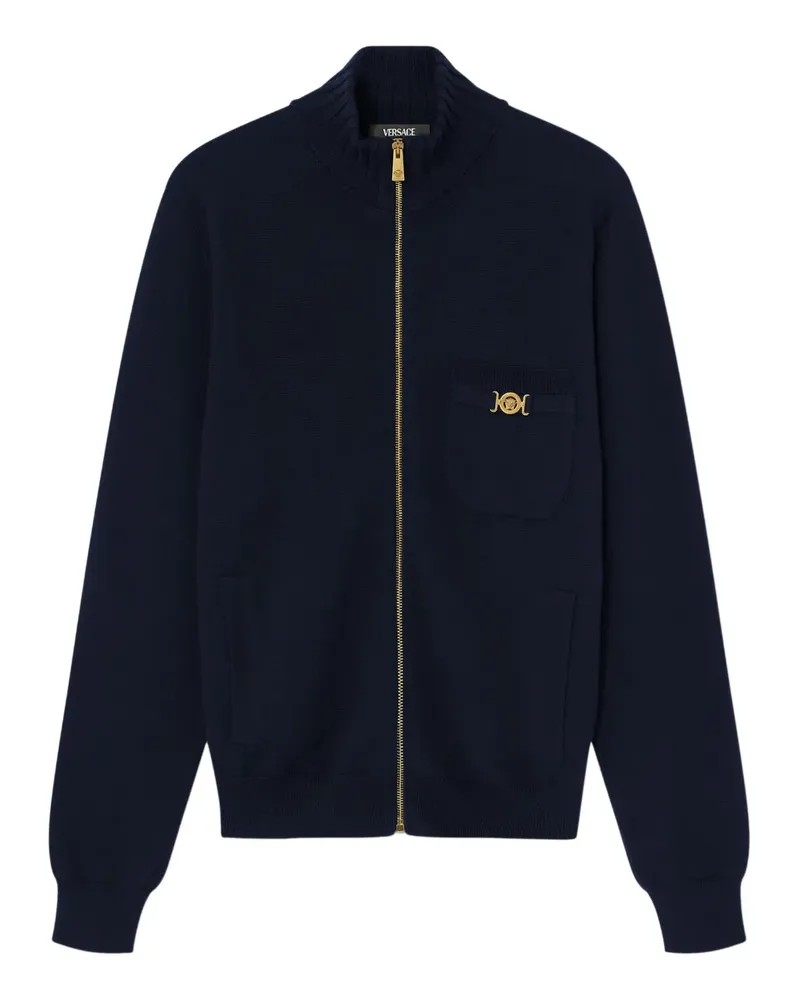 Versace Sweatshirt mit Reißverschluss - Blau Blau