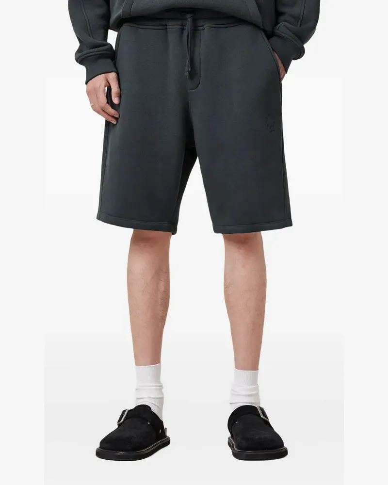 AllSaints Joggingshorts mit Logo-Stickerei - Blau Blau
