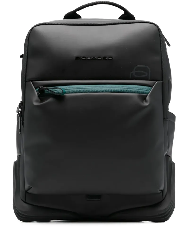 Piquadro Wasserfester Rucksack - Schwarz Schwarz