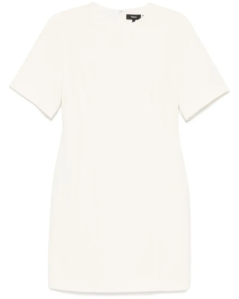 Theory Kastiges Minikleid - Weiß Weiß