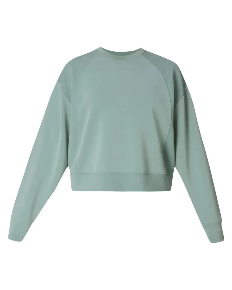 Sweaty Betty Geripptes Sweatshirt mit Raglanärmeln - Grün Grün