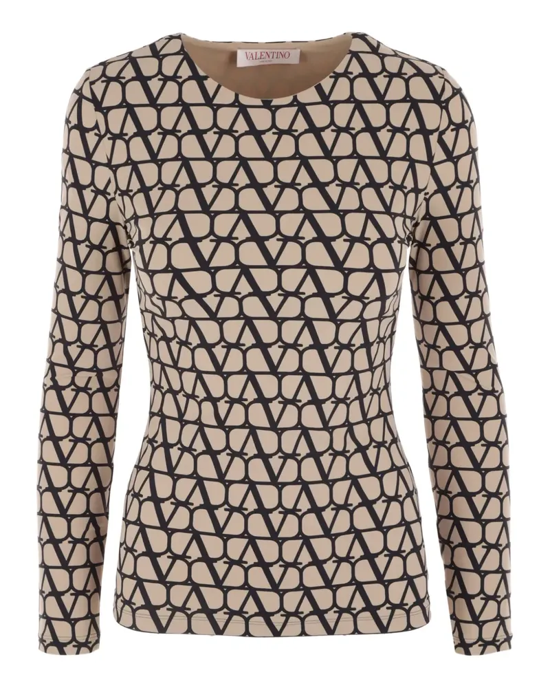 Valentino Garavani Toile Iconographe Langarmshirt - Nude Nude