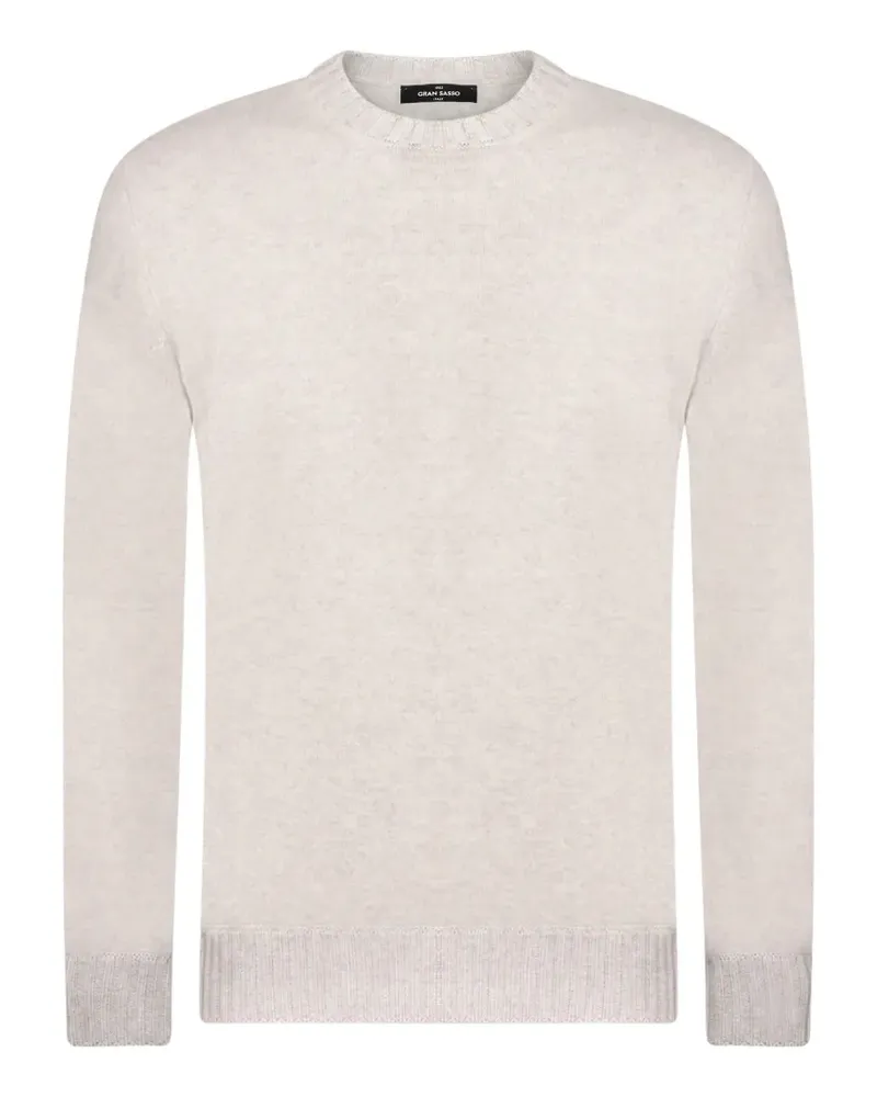 Gran Sasso Pullover mit geripptem Besatz - Grau Grau