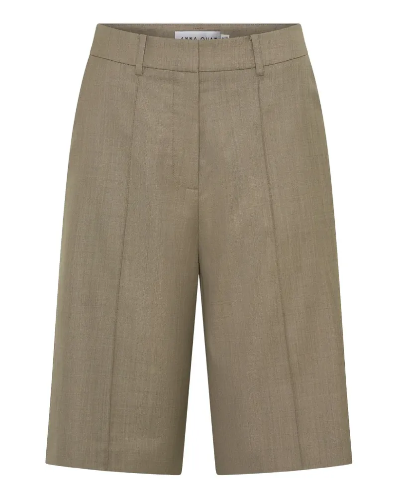 Anna Quan Ando pleated midi shorts - Nude Nude
