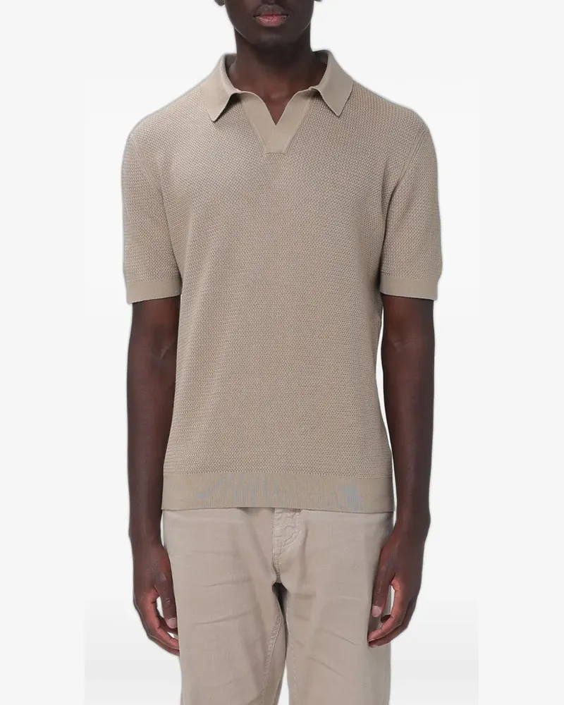 Ermenegildo Zegna knit short-sleeve T-shirt - Nude Nude