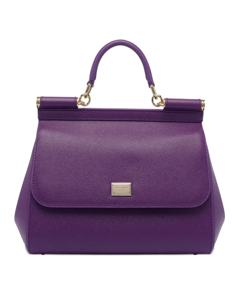 Dolce & Gabbana Große Sicily Handtasche - Violett Violett