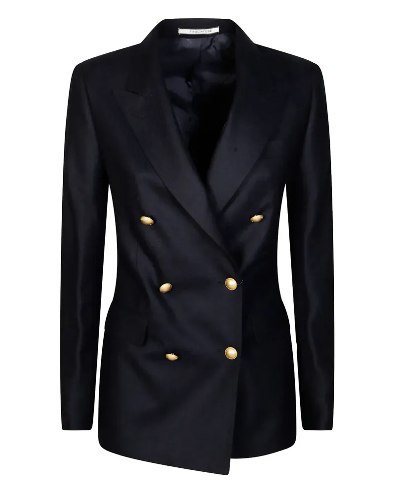 Tagliatore double-breasted buttoned coat - Blau Blau