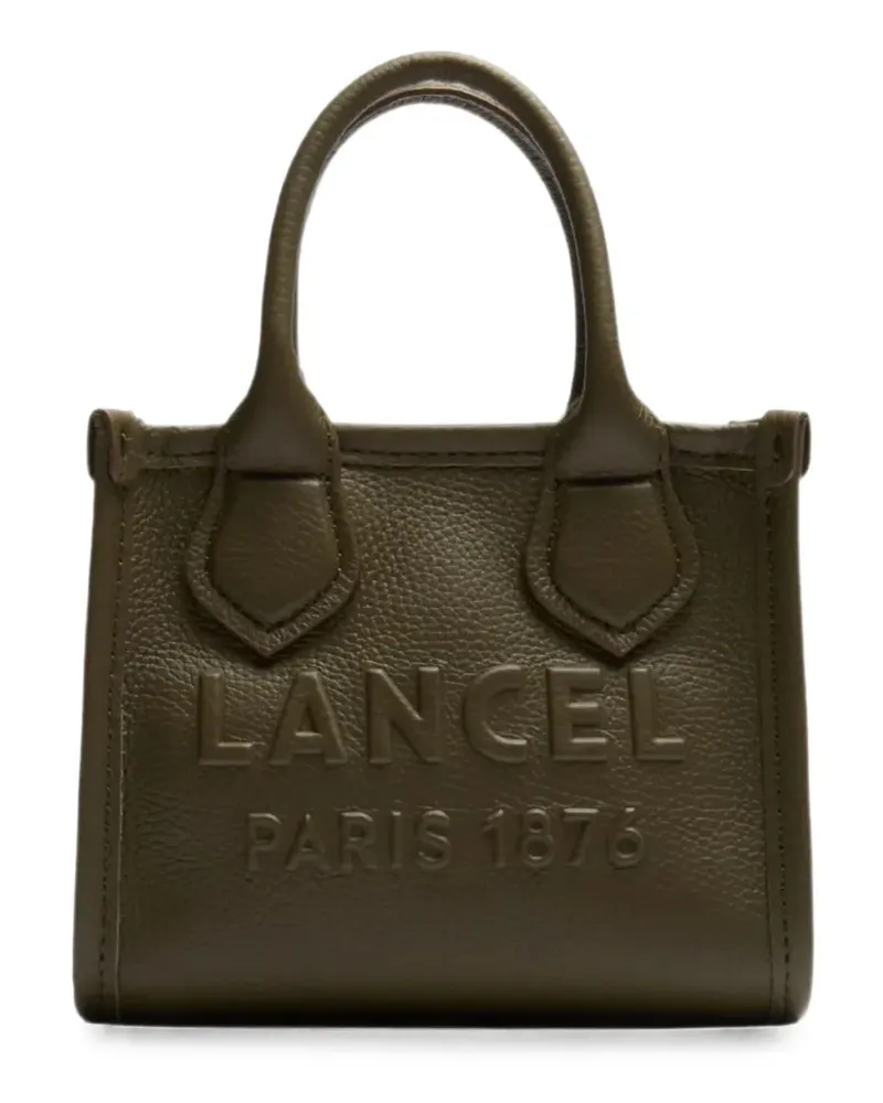 Lancel Tote Bag aus strukturiertem Leder mit Logo-Prägung - Grün Grün