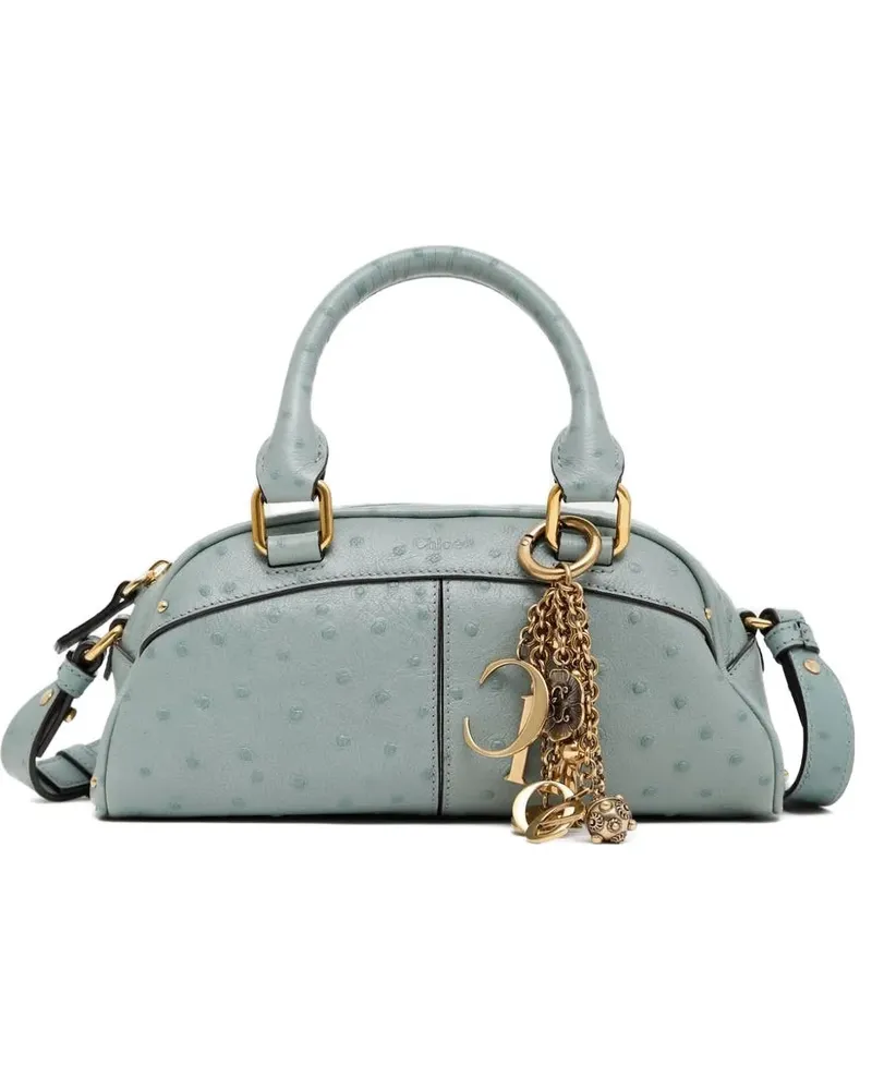 Chloé Kleiner Tote Bag mit Anhängerdetail - Grün Grün