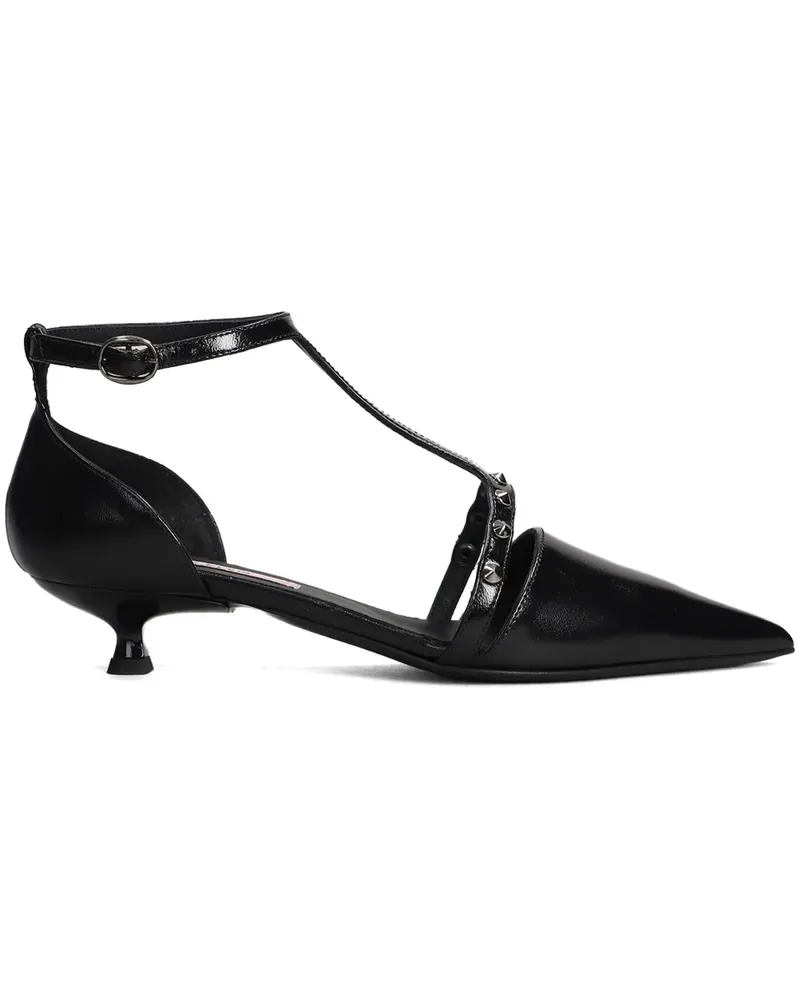MARC ELLIS Pumps mit spitzen Nieten 30mm - Schwarz Schwarz