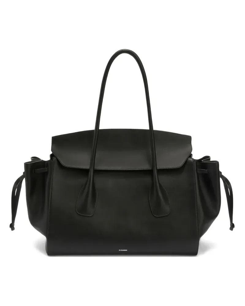 Jil Sander Mittelgroße Voyage Schultertasche - Schwarz Schwarz
