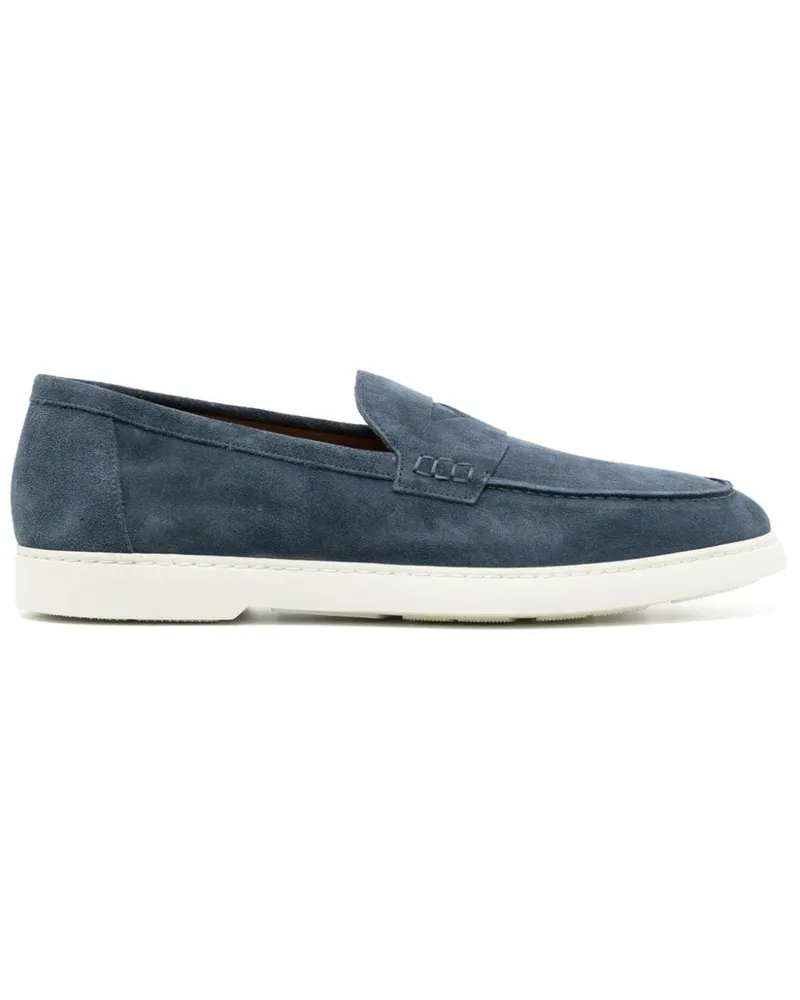 Doucal´s Penny-Loafer aus Wildleder Blau