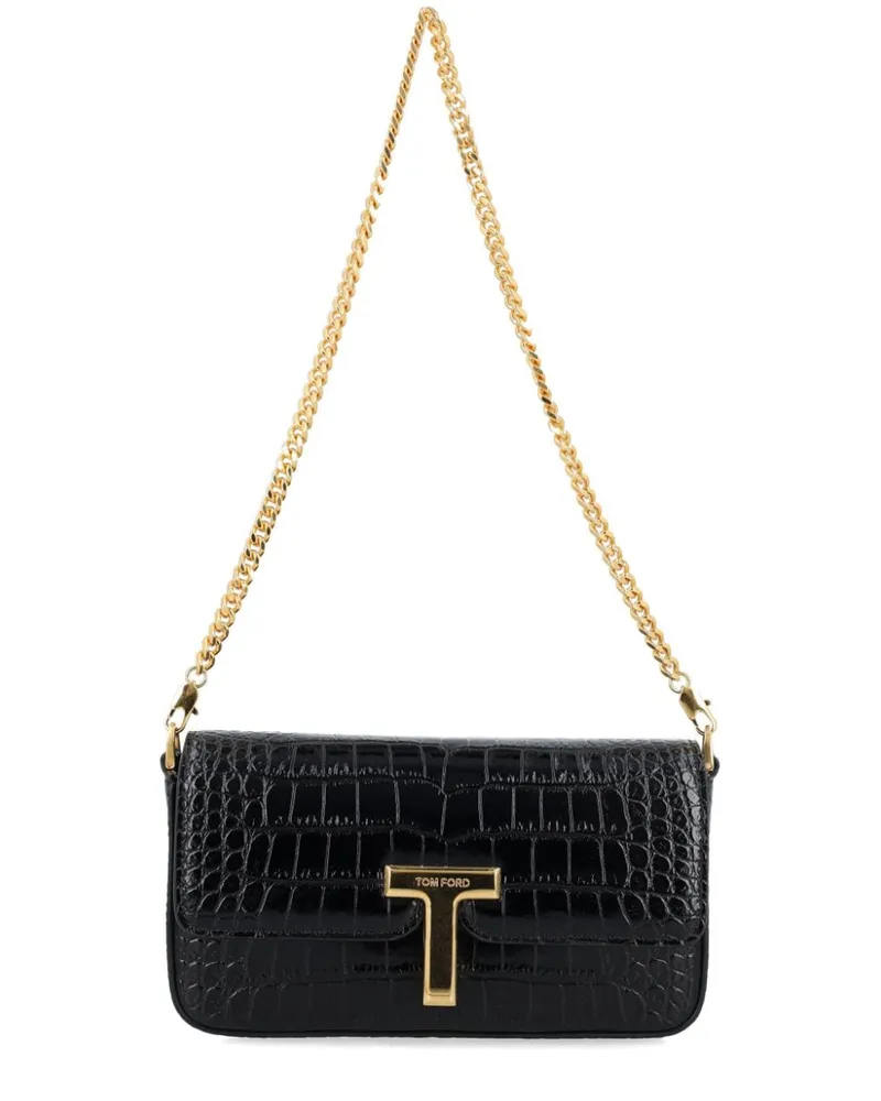 Tom Ford Mini Wallis Clutch - Schwarz Schwarz