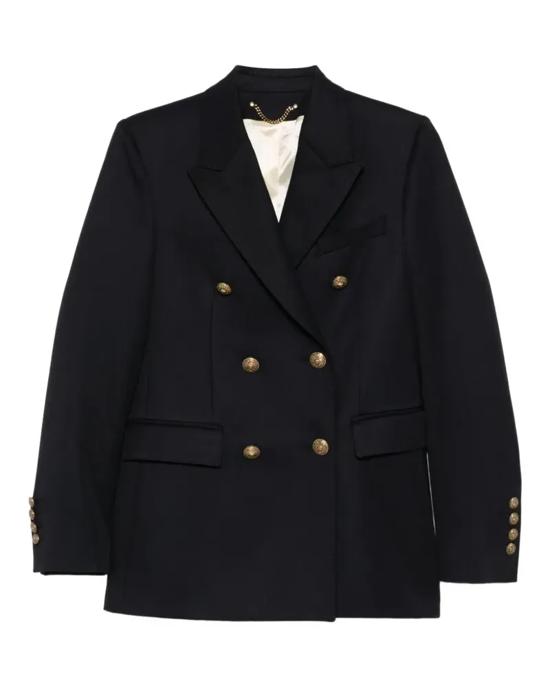 Golden Goose double-breasted dark blue blazer - Blau Blau