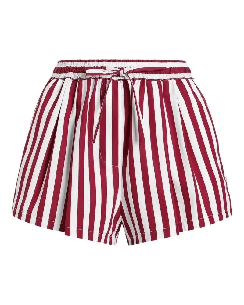 Dolce & Gabbana Gestreifte Shorts mit Kordelzug - Rot Rot