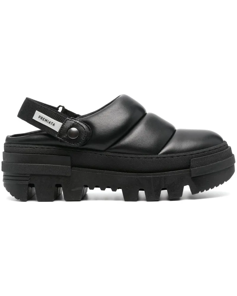 Premiata Gesteppte Mules 65mm - Schwarz Schwarz