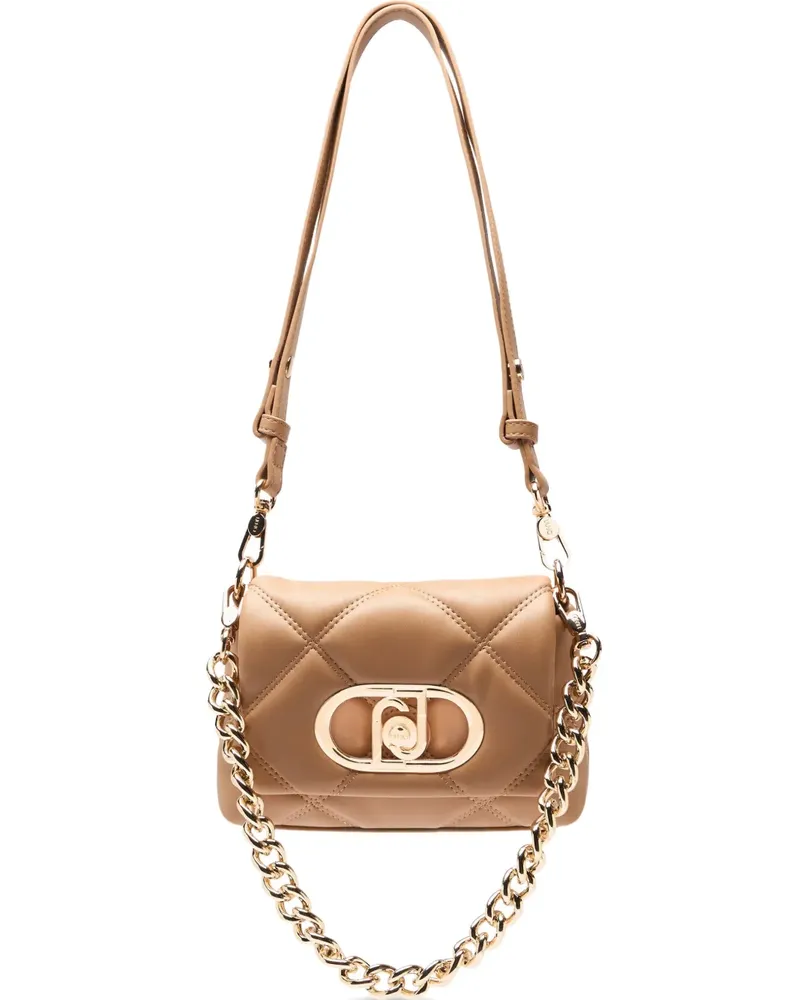 Liu Jo LaPuffy quilted chain shoulder bag - Nude Nude
