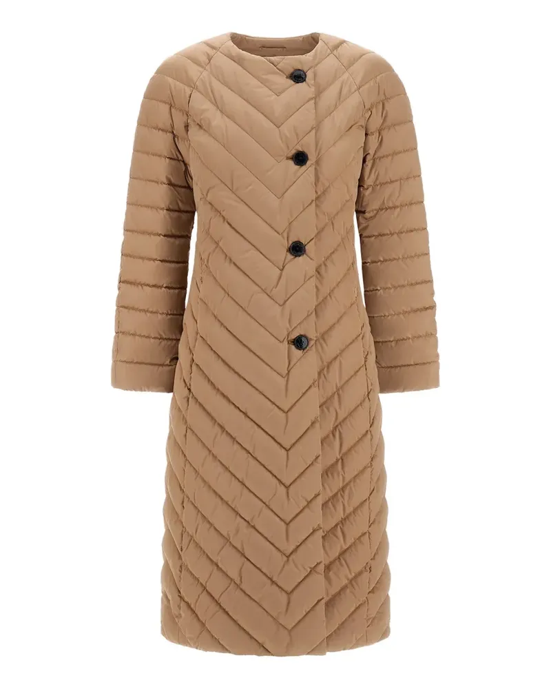 Herno chevron-quilted padded jacket - Nude Nude