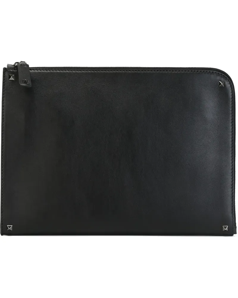 Valentino Garavani Rockstud' Clutch - Schwarz Schwarz