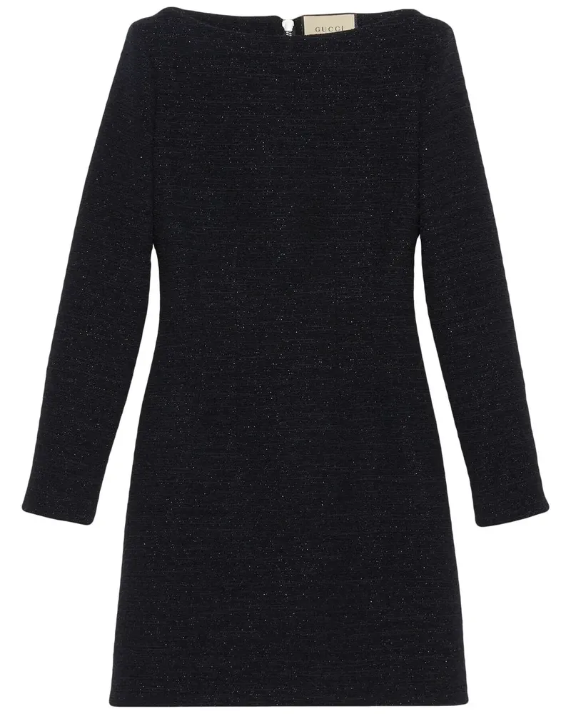 Gucci Tweed-Kleid mit Glitter - Schwarz Schwarz