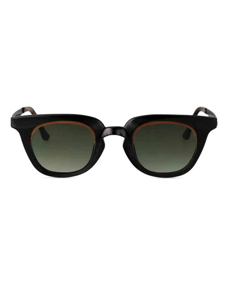 RIGARDS Sonnenbrille mit gestreiftem Gestell - Schwarz Schwarz