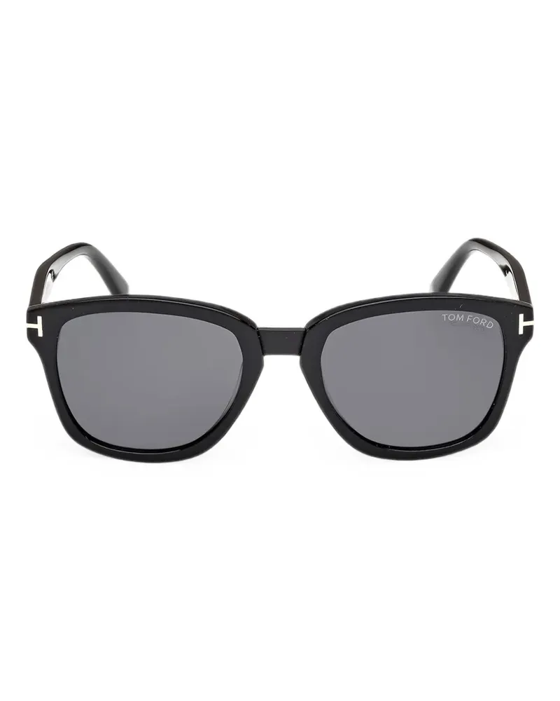 Tom Ford Graydon Sonnenbrille mit eckigem Gestell - Schwarz Schwarz