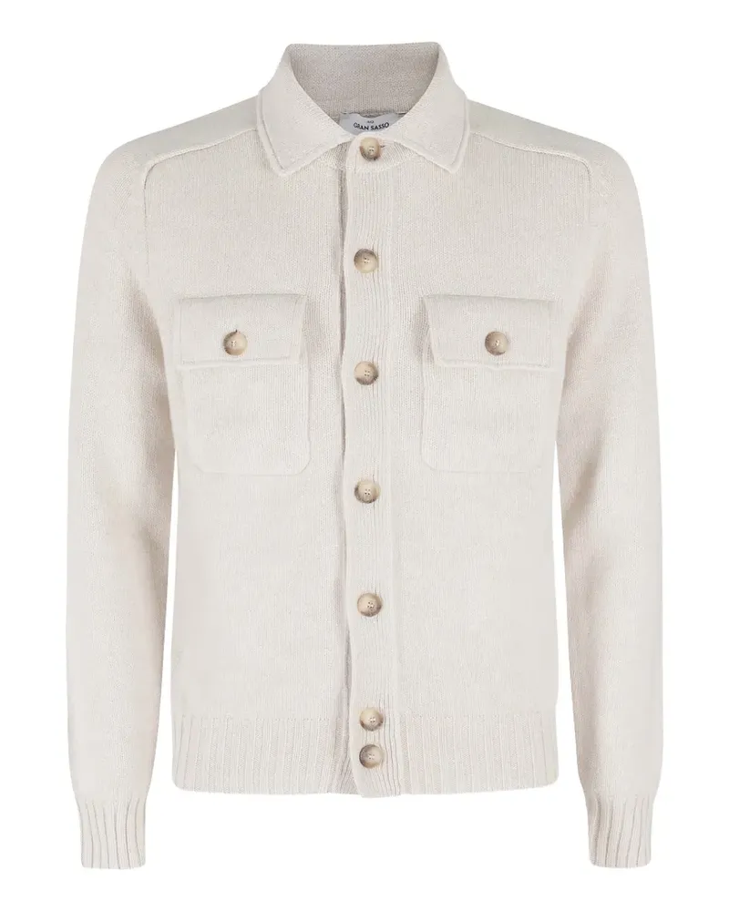 Gran Sasso button-up chest-pocket cardigan - Nude Nude