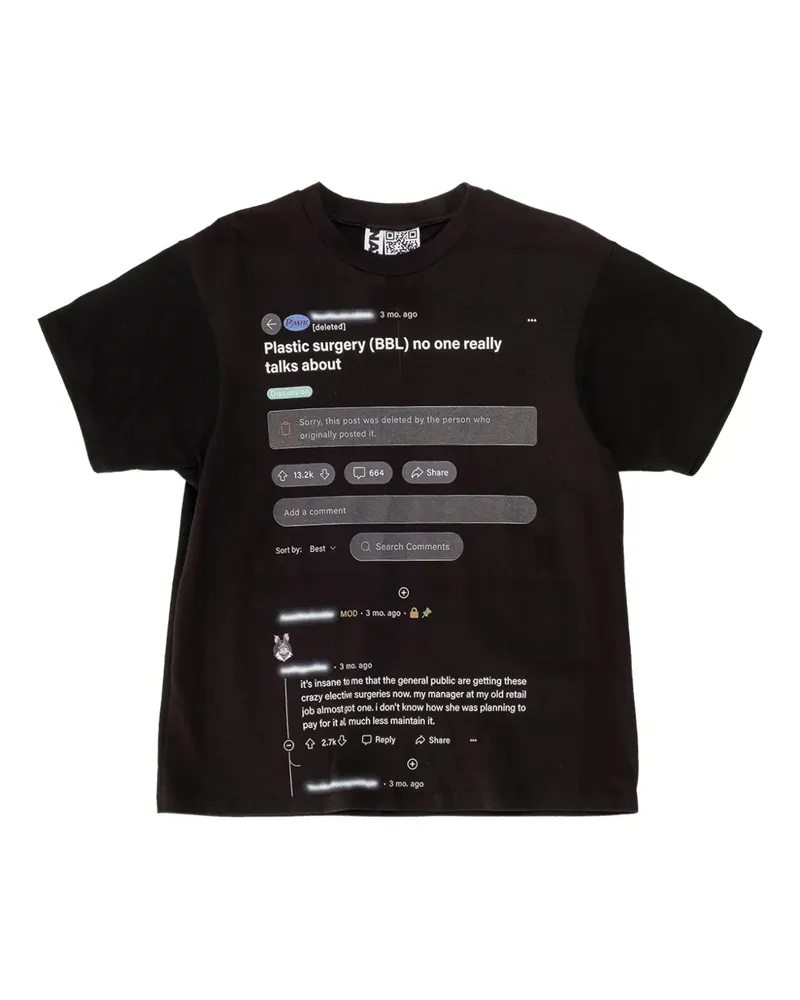 Natasha Zinko BBL T-Shirt - Schwarz Schwarz