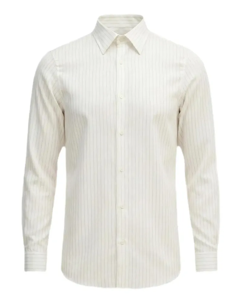 Armani Exchange Hemd mit Nadelstreifen - Weiß Weiß